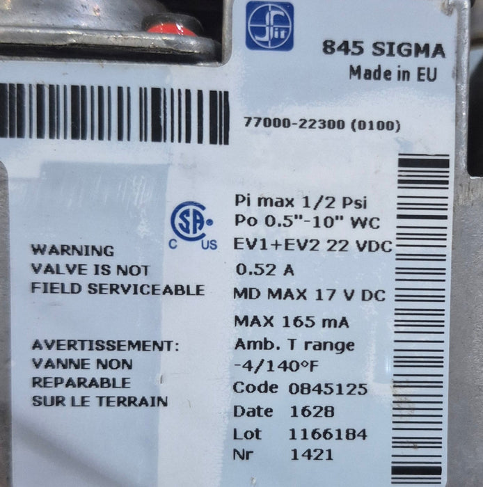 Used Truma AquaGo Replacement Gas Valve & Burner Assembly - 77000-90400
