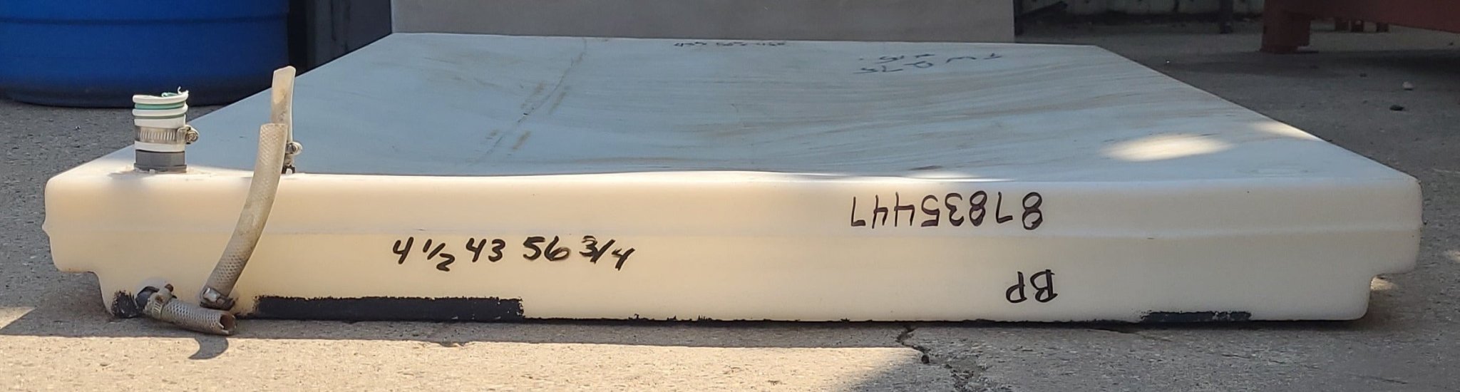 Used Waste/ Grey Water Tank 56 3/4" X 43" X 4 1/2"