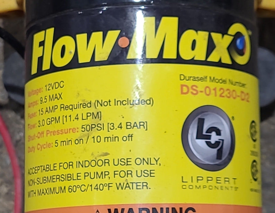 Used Lippert (Max-Flow) Water Pump - DS-01230-D2