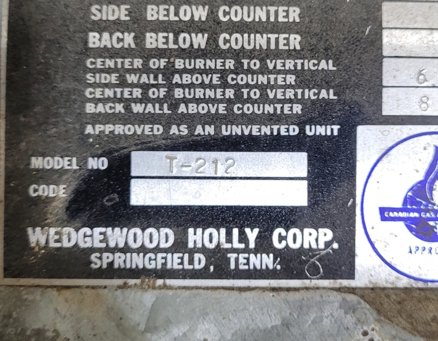 Used Wedgewood 3 Burner RV Cooktop - T - 212 - Young Farts RV Parts