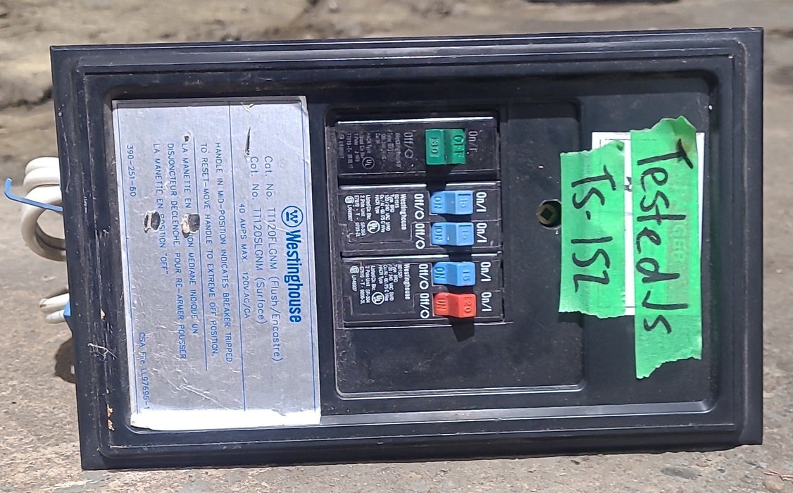 Used Westinghouse Load Center- TT120FLGNM - Young Farts RV Parts
