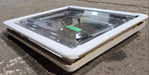 Used White Radius Emergency Opening Window : 18 7/8" W x 16 7/8" H x 1" D - Young Farts RV Parts