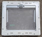 Used White Radius Emergency Opening Window : 18 7/8" W x 16 7/8" H x 1" D - Young Farts RV Parts