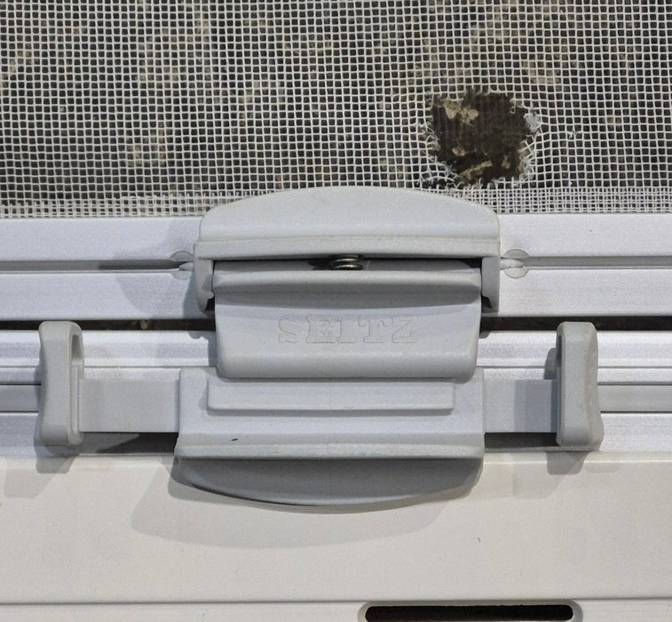 Used White Radius Emergency Opening Window : 18 7/8" W x 16 7/8" H x 1" D