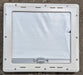 Used White Radius Emergency Opening Window : 18 7/8" W x 16 7/8" H x 1" D - Young Farts RV Parts