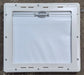 Used White Radius Emergency Opening Window : 18 7/8" W x 16 7/8" H x 1" D - Young Farts RV Parts