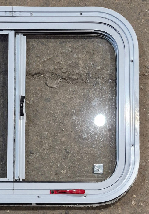 Used White Radius Emergency Opening Window : 25 1/2" W x 19 1/2" H x 1 1/4" D