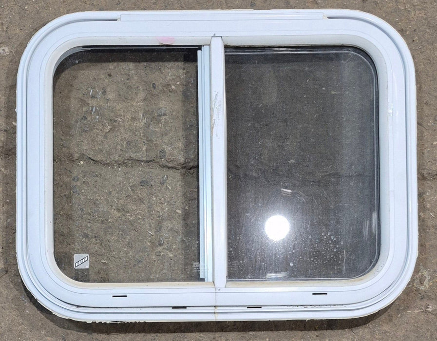 Used White Radius Emergency Opening Window : 25 1/2" W x 19 1/2" H x 1 1/4" D