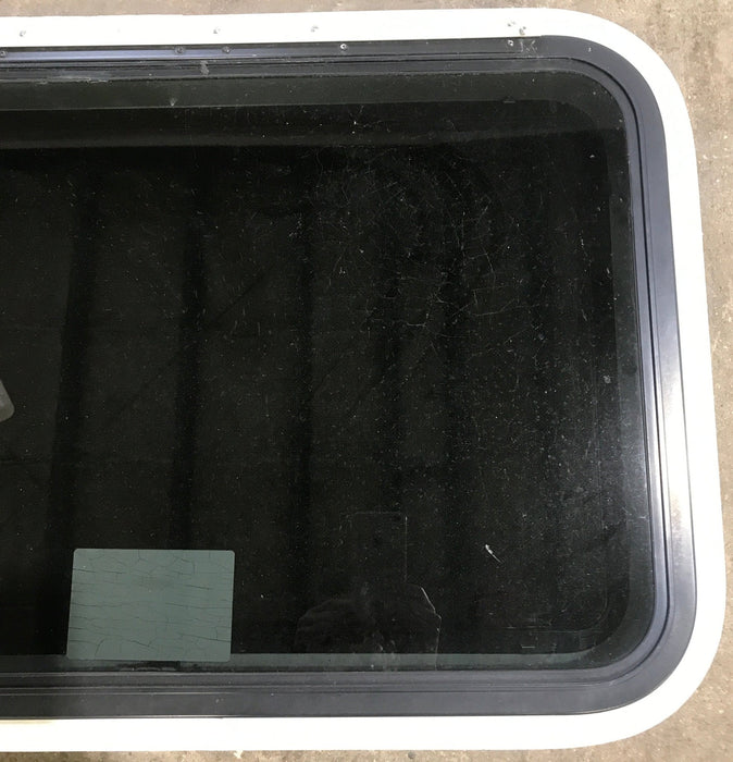 Used White Radius Emergency Opening Window : 29 1/2" W x 19 1/2" H x 1 7/8" D