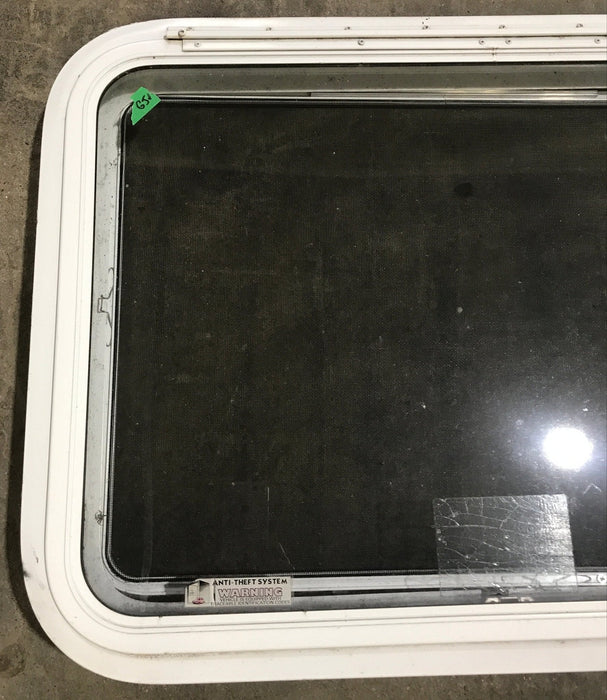 Used White Radius Emergency Opening Window : 29 1/2" W x 21 1/2" H x 1 7/8" D
