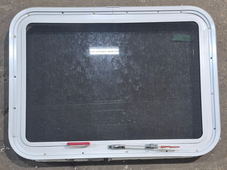 Used White Radius Emergency Opening Window : 29 1/4" W x 21 1/4" H x 1 7/8" D