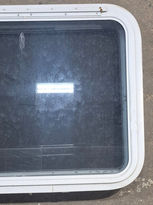Used White Radius Emergency Opening Window : 29 1/4" W x 21 1/4" H x 1 7/8" D