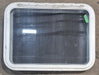 Used White Radius Emergency Opening Window : 29 1/4" W x 21 1/4" H x 1 7/8" D - Young Farts RV Parts