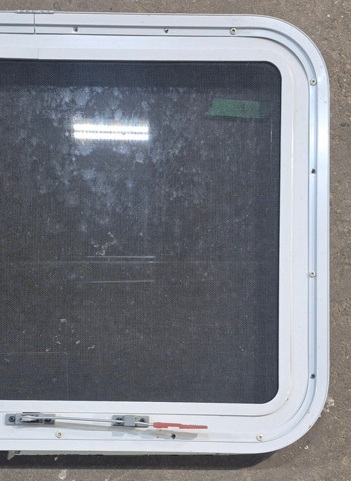 Used White Radius Emergency Opening Window : 29 1/4" W x 21 1/4" H x 1 7/8" D