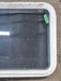 Used White Radius Emergency Opening Window : 29 1/4" W x 21 1/4" H x 1 7/8" D - Young Farts RV Parts