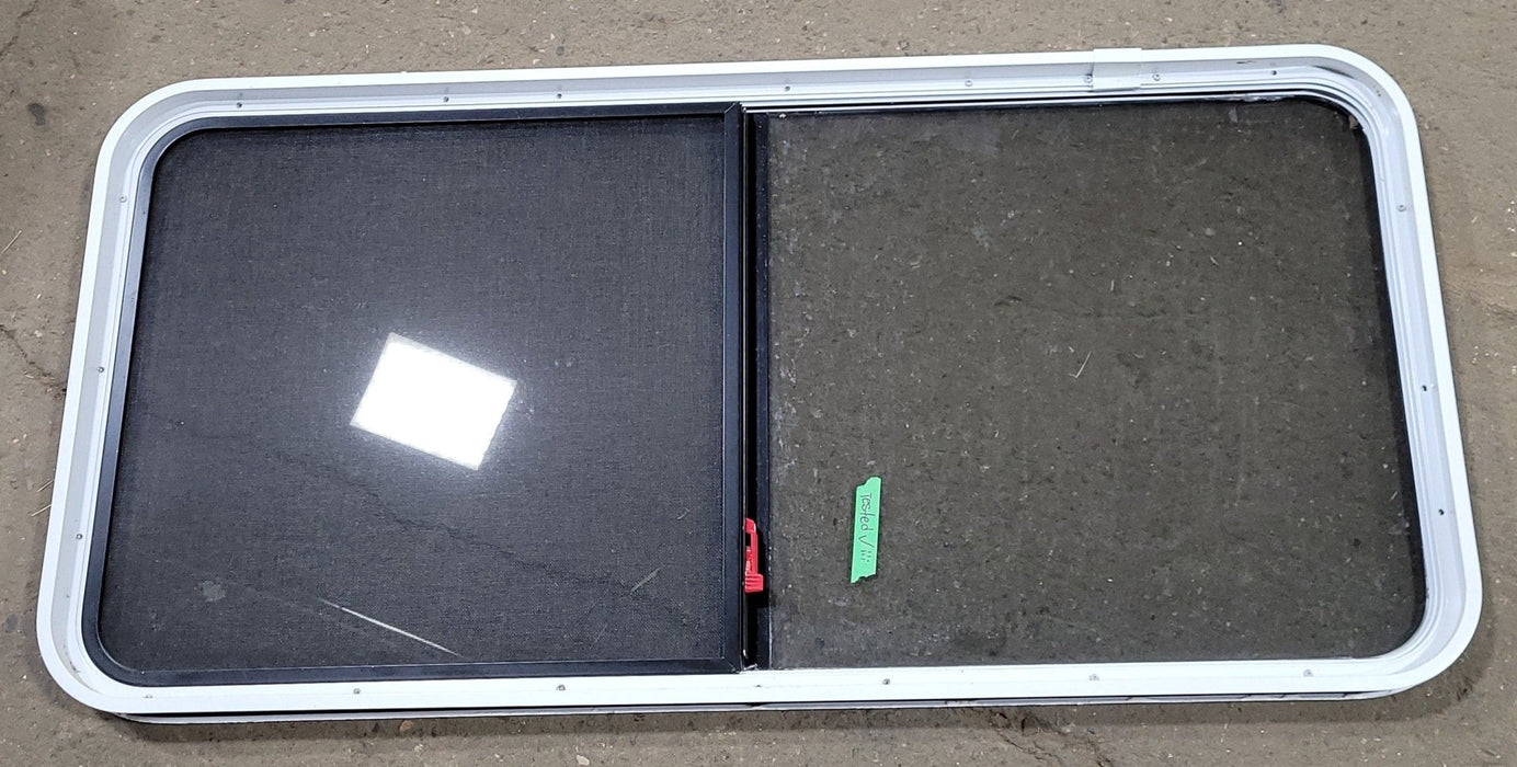 Used White Radius Emergency Opening Window : 29 3/4" H X 54 1/4" W X 1 3/4" D