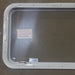 Used White Radius Emergency Opening Window : 30 1/4" W x 19" H x 1 7/8" D - Young Farts RV Parts