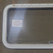 Used White Radius Emergency Opening Window : 30 1/4" W x 19" H x 1 7/8" D - Young Farts RV Parts