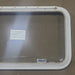 Used White Radius Emergency Opening Window : 30 1/4" W x 19" H x 1 7/8" D - Young Farts RV Parts