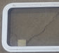Used White Radius Emergency Opening Window : 35 1/2" W x 18 3/4" H x 1 7/8" D - Young Farts RV Parts