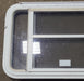 Used White Radius Emergency Opening Window : 35 1/2" W x 21 1/4" H x 1 3/4" D - Young Farts RV Parts