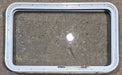 Used White Radius Emergency Opening Window : 35 1/2" W x 21 1/4" H x 1 7/8" D - Young Farts RV Parts