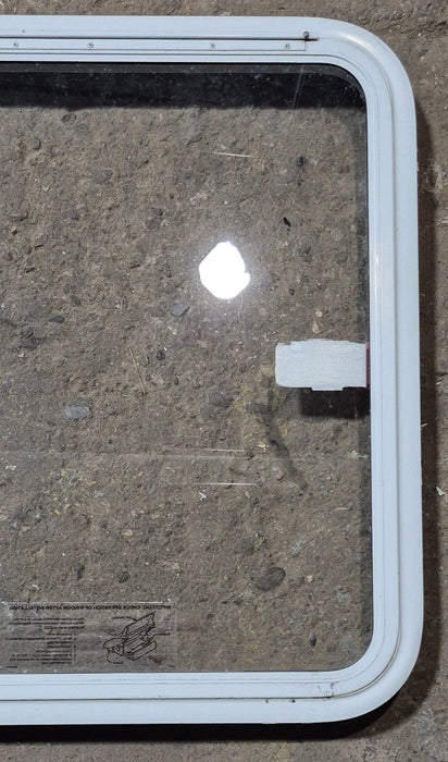 Used White Radius Emergency Opening Window : 35 1/2" W x 29 1/2" H x 2" D
