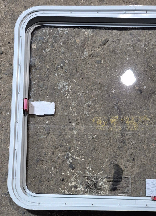 Used White Radius Emergency Opening Window : 35 1/2" W x 29 1/2" H x 2" D