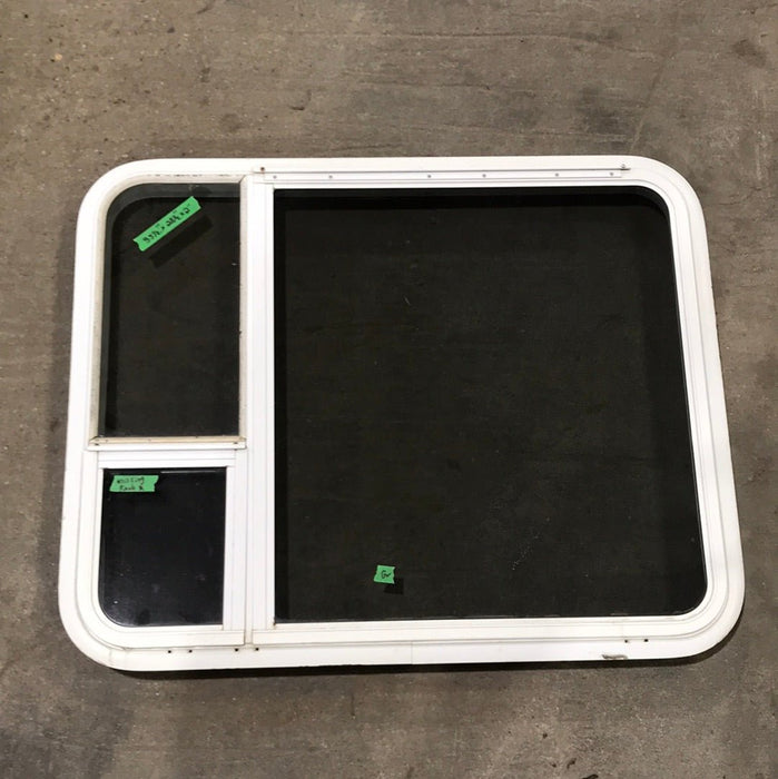 Used White Radius Emergency Opening Window : 35 1/2" x 28 1/2 x 2" D
