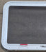 Used White Radius Emergency Opening Window : 35 1/4" W x 21 1/4" H x 1 7/8" D - Young Farts RV Parts