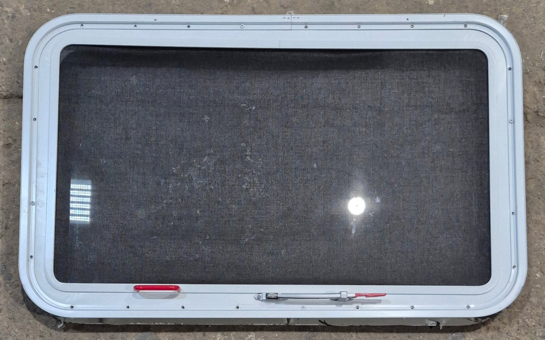 Used White Radius Emergency Opening Window : 35 1/4" W x 21 1/4" H x 1 7/8" D