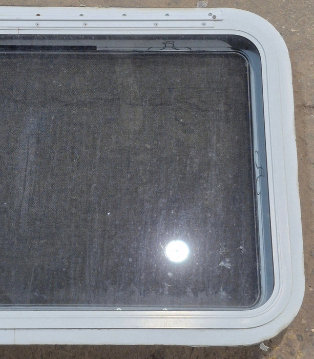 Used White Radius Emergency Opening Window : 35 1/4" W x 21 1/4" H x 1 7/8" D