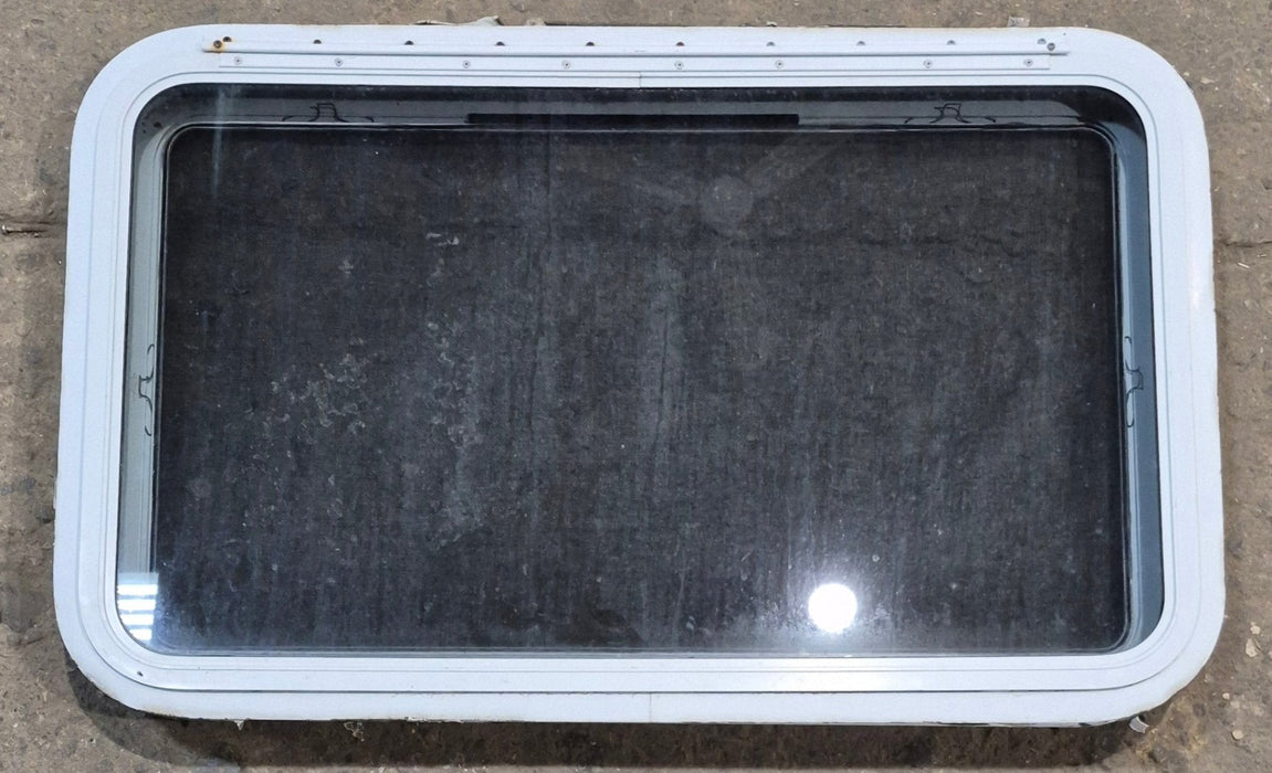 Used White Radius Emergency Opening Window : 35 1/4" W x 21 1/4" H x 1 7/8" D