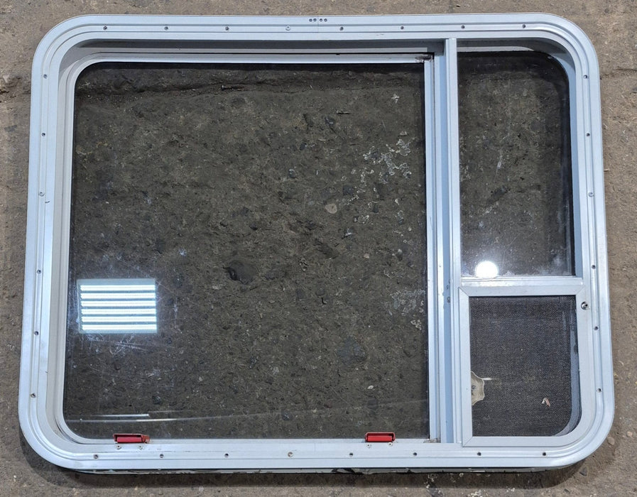Used White Radius Emergency Opening Window : 35 1/4" W x 28 1/4" H x 1 7/8" D