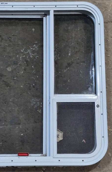 Used White Radius Emergency Opening Window : 35 1/4" W x 28 1/4" H x 1 7/8" D