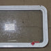 Used White Radius Emergency Opening Window : 35 3/4" W x 21 1/2" H x 1 1/4" D - Young Farts RV Parts