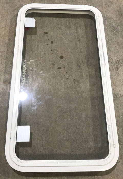 Used White Radius Emergency Opening Window : 41 1/2" X 21 1/2" X 2" D