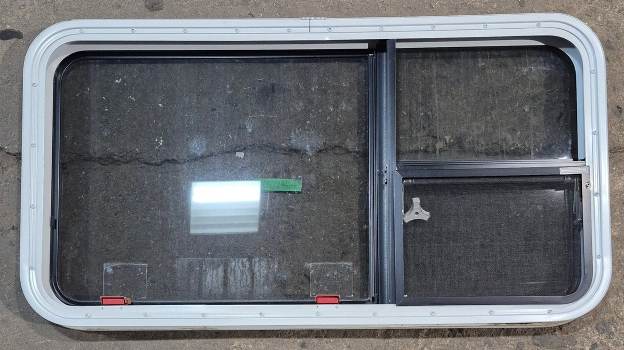 Used White Radius Emergency Opening Window : 41 1/4" W x 21 1/4" H x 1 3/4" D