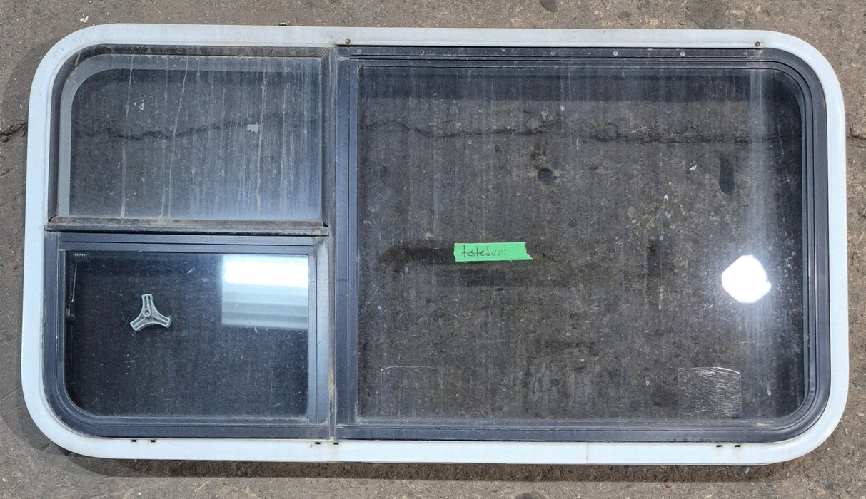 Used White Radius Emergency Opening Window : 41 1/4" W x 21 1/4" H x 1 3/4" D