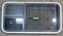 Used White Radius Emergency Opening Window : 41 1/4" W x 21 1/4" H x 1 3/4" D - Young Farts RV Parts