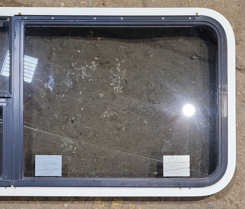 Used White Radius Emergency Opening Window : 41 1/4" W x 21 1/4" H x 1 5/8" D