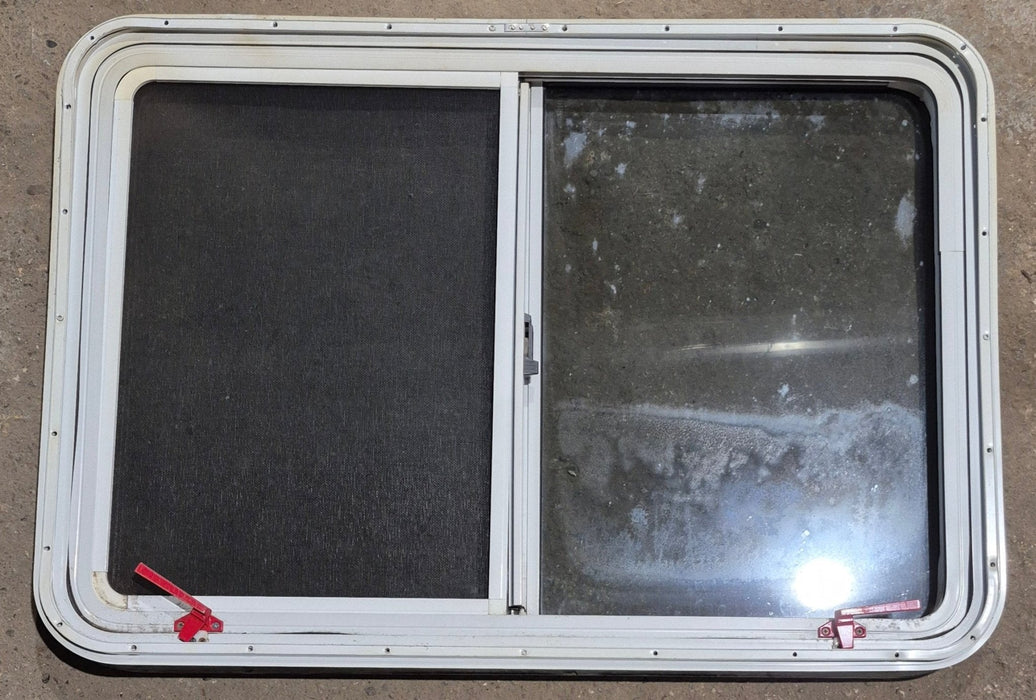 Used White Radius Emergency Opening Window : 41 1/4" W x 28 1/2" H x 2" D