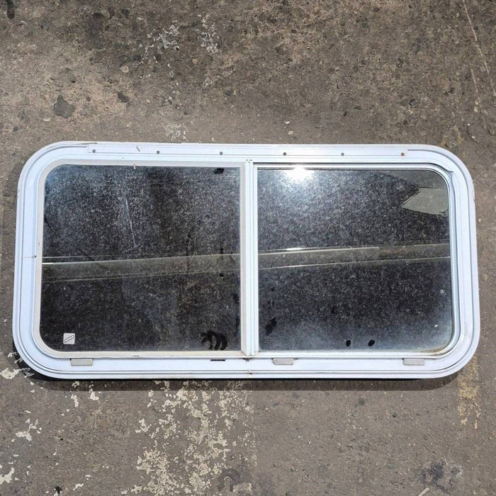 Used White Radius Emergency Opening Window - 42 1/2" X 21 1/4" X 2"