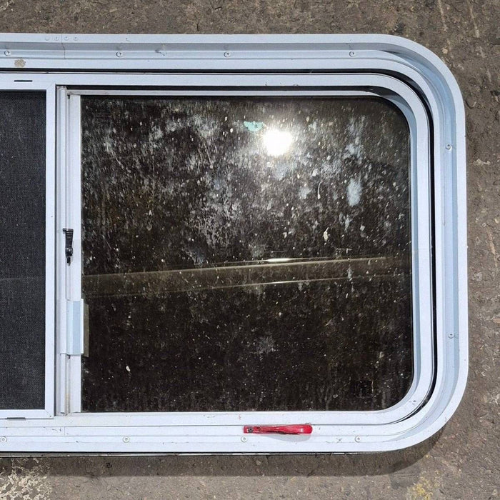 Used White Radius Emergency Opening Window - 42 1/2" X 21 1/4" X 2"