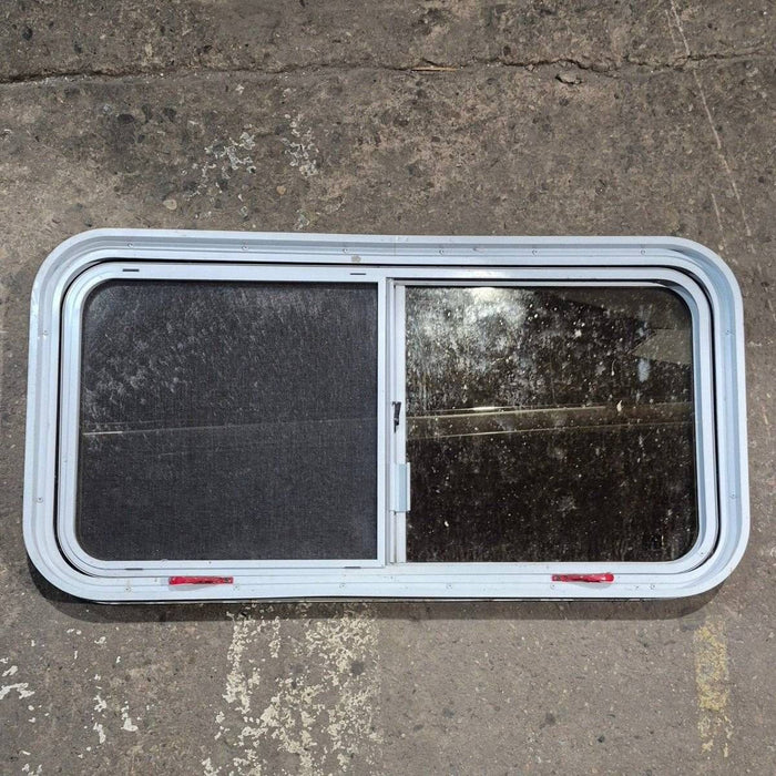 Used White Radius Emergency Opening Window - 42 1/2" X 21 1/4" X 2"