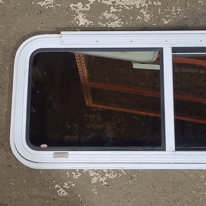 Used White Radius Emergency Opening Window : 42 1/4" W x 17 3/4" H x 1 3/4" D