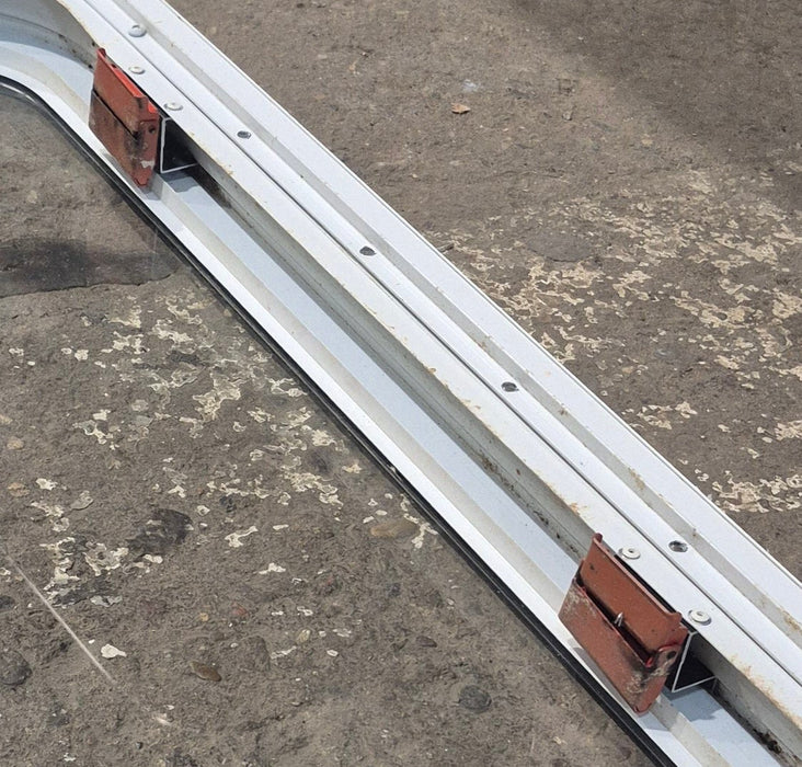 Used White Radius Emergency Opening Window : 45 1/2" W x 21 1/4" H x 1 7/8" D