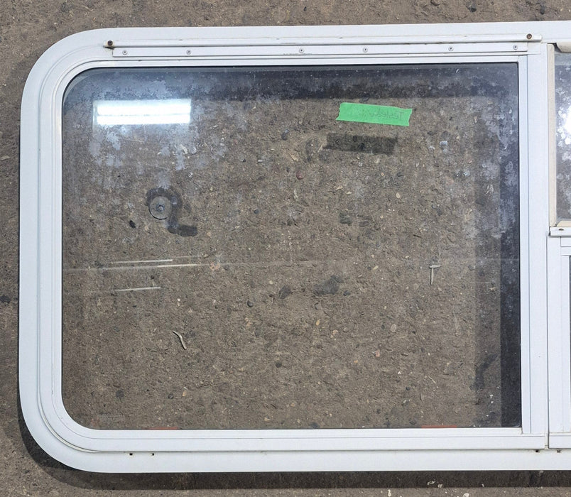 Used White Radius Emergency Opening Window : 45 1/2" W x 21 1/4" H x 1 7/8" D