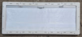 Used White Radius Emergency Opening Window : 46 5/8" W x 18 3/4" H x 1 1/8" D - Young Farts RV Parts