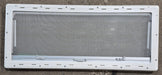 Used White Radius Emergency Opening Window : 46 5/8" W x 18 3/4" H x 1 1/8" D - Young Farts RV Parts